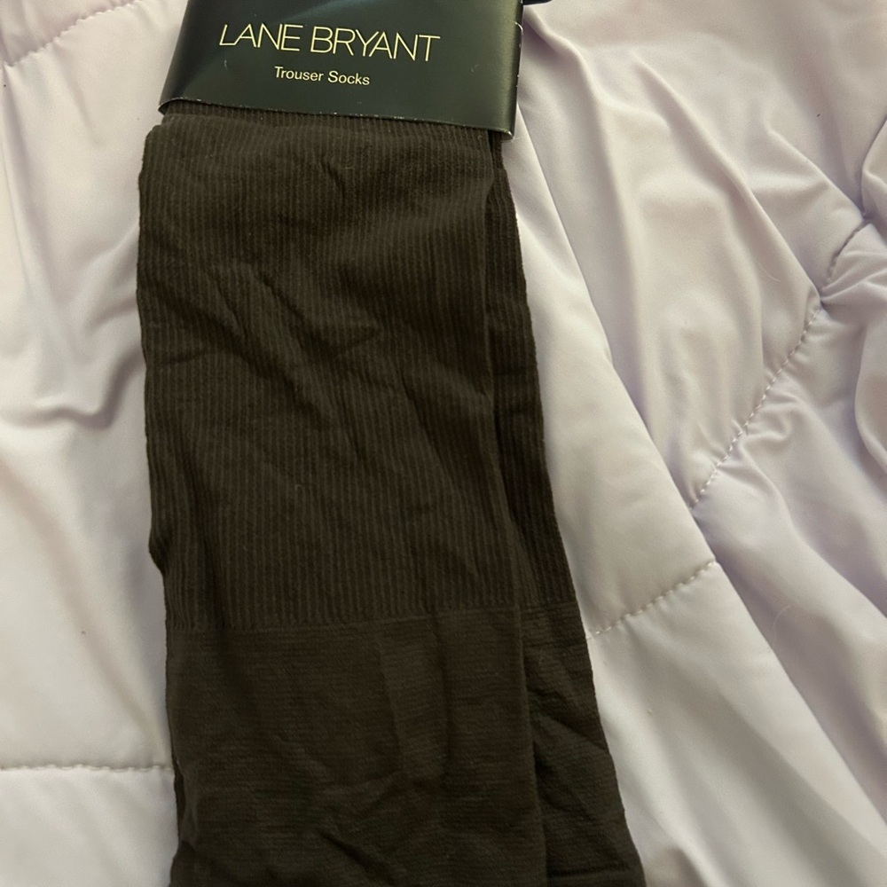Vintage Dark Brown Ribbed Trouser Socks